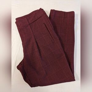 Worthington Slim Leg Plaid Ankle Pant- size 4